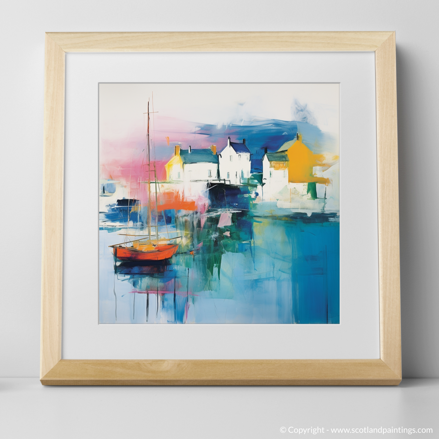 Abstract Portree Harbour Dreamscape