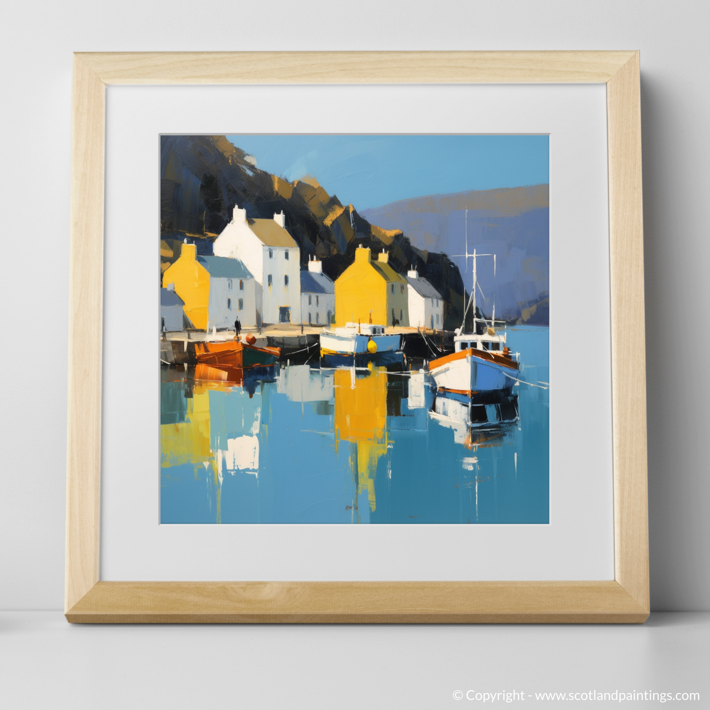 Serene Reflections of Portree Harbour