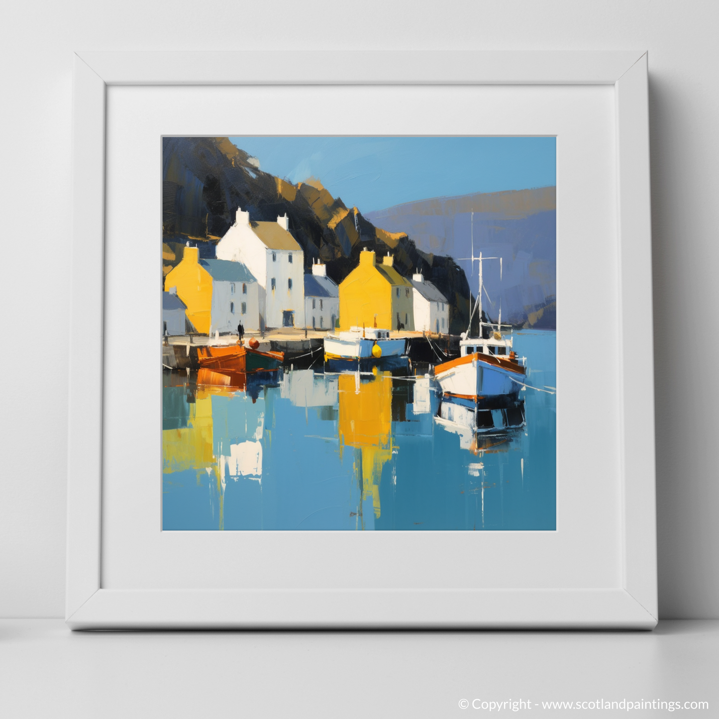 Serene Reflections of Portree Harbour