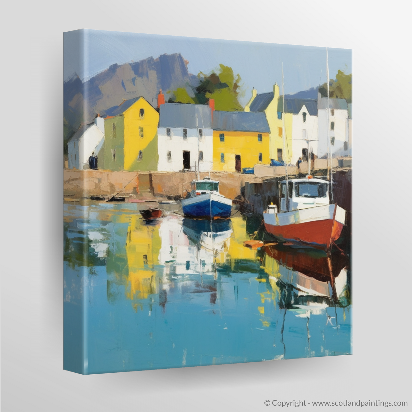 Portree Harbour: A Contemporary Scottish Tapestry