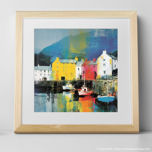 Vibrant Portree: A Pop Art Tribute to Scottish Seaside