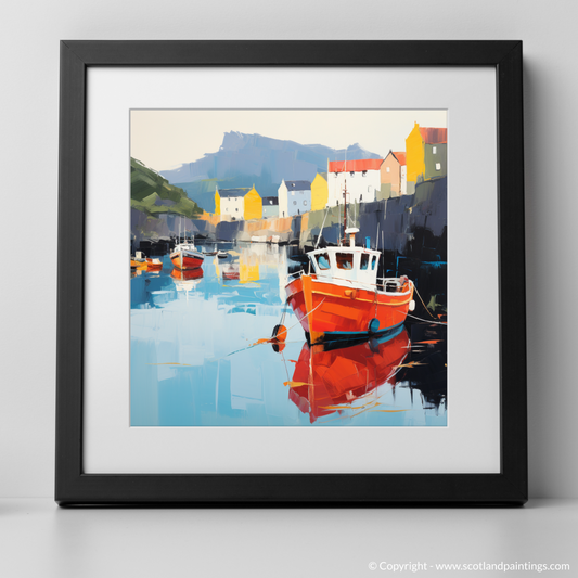 Portree Harbour Reflections: A Contemporary Scottish Vista
