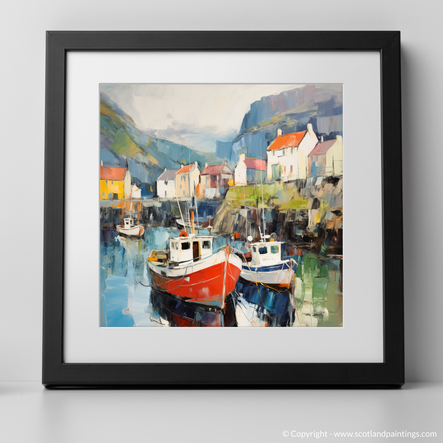 Portree Harbour's Abstract Symphony