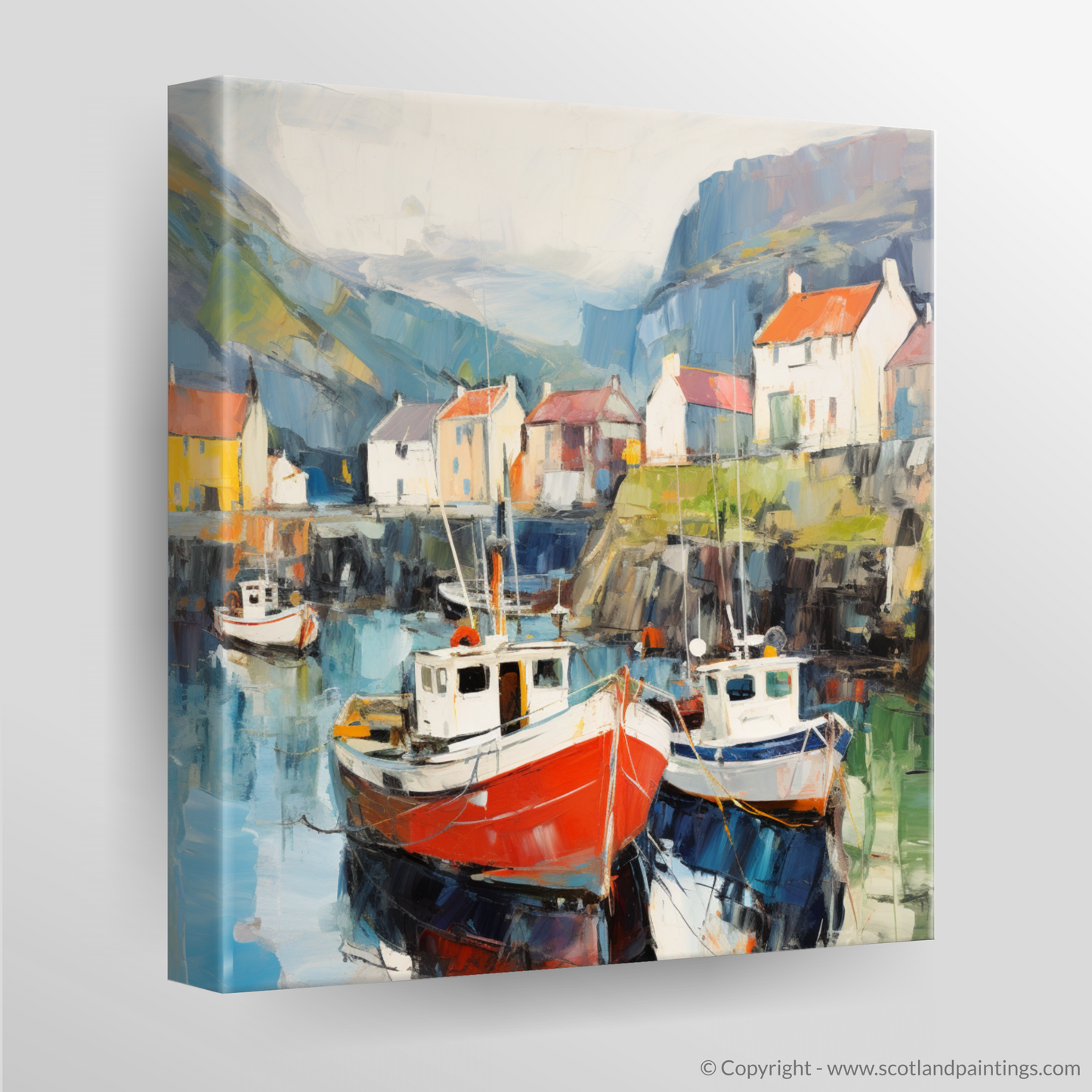 Portree Harbour's Abstract Symphony