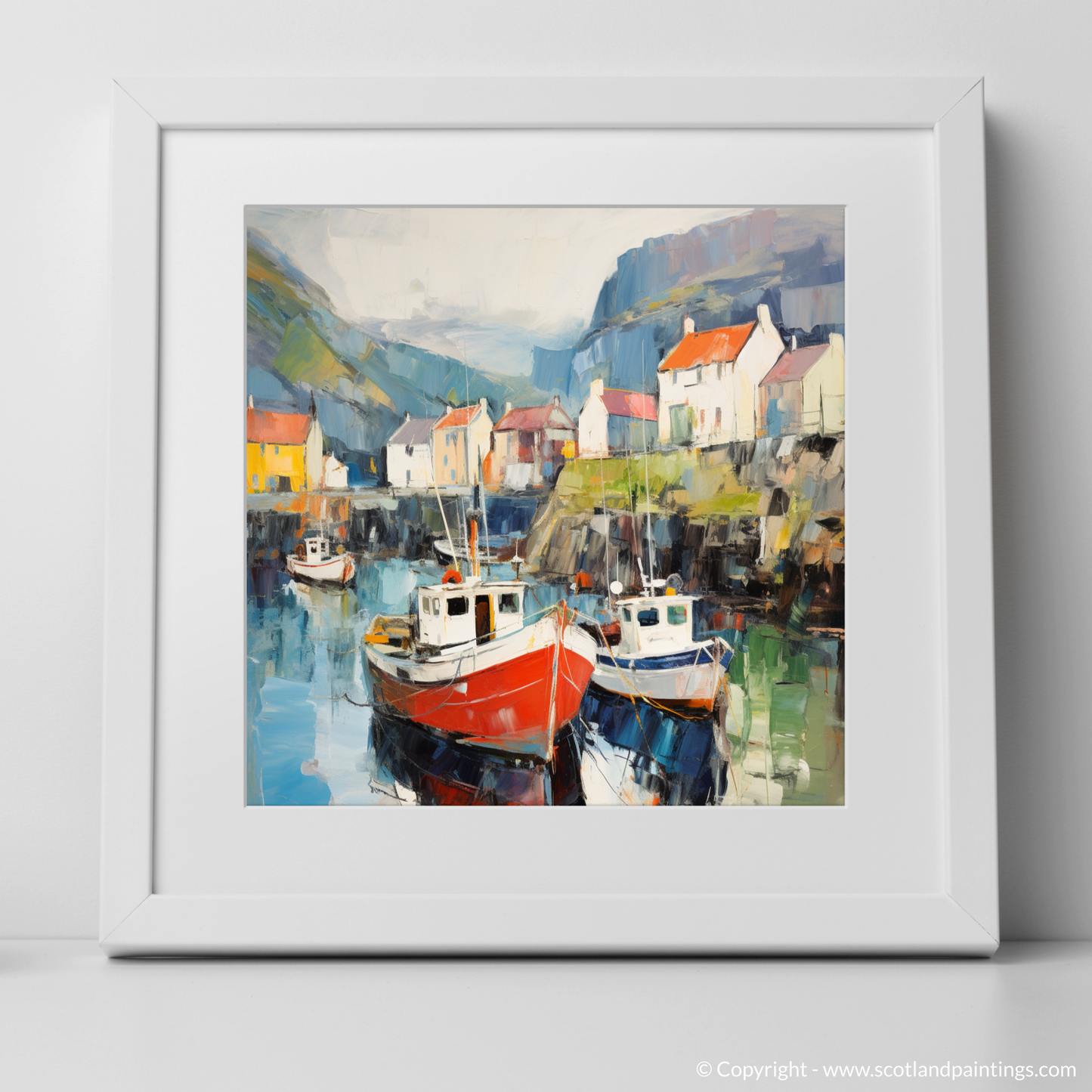 Portree Harbour's Abstract Symphony