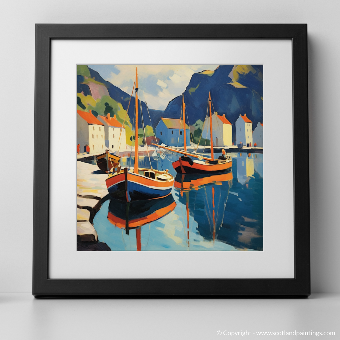 Fauvist Reflections of Portree Harbour