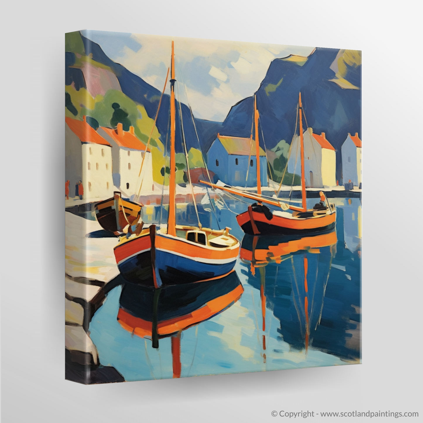 Fauvist Reflections of Portree Harbour