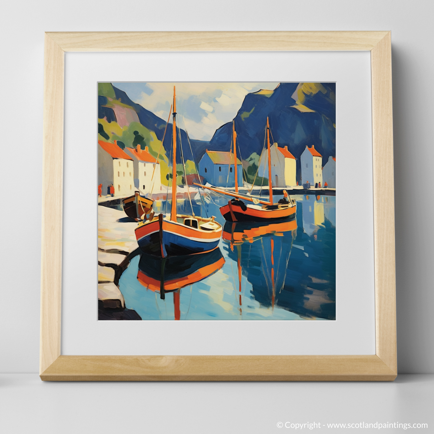 Fauvist Reflections of Portree Harbour