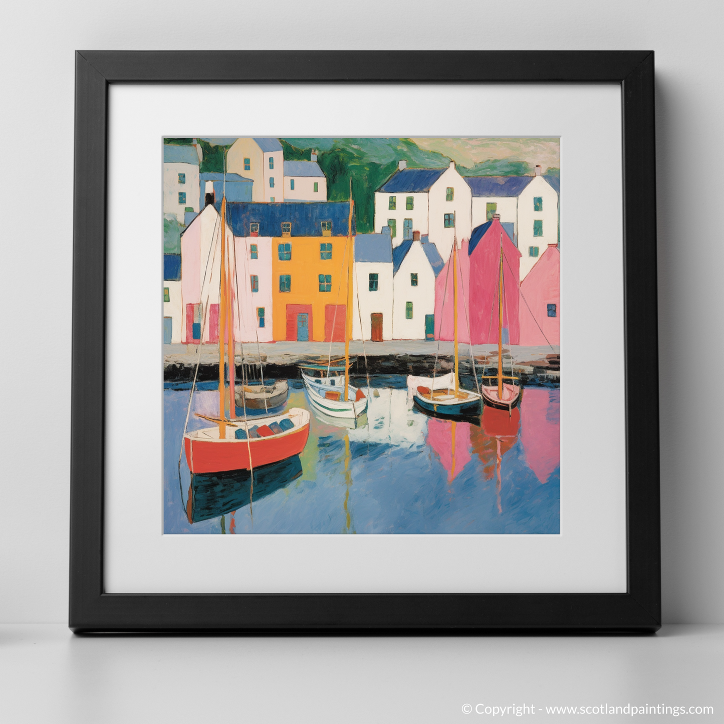 Serene Reflections of Portree Harbour