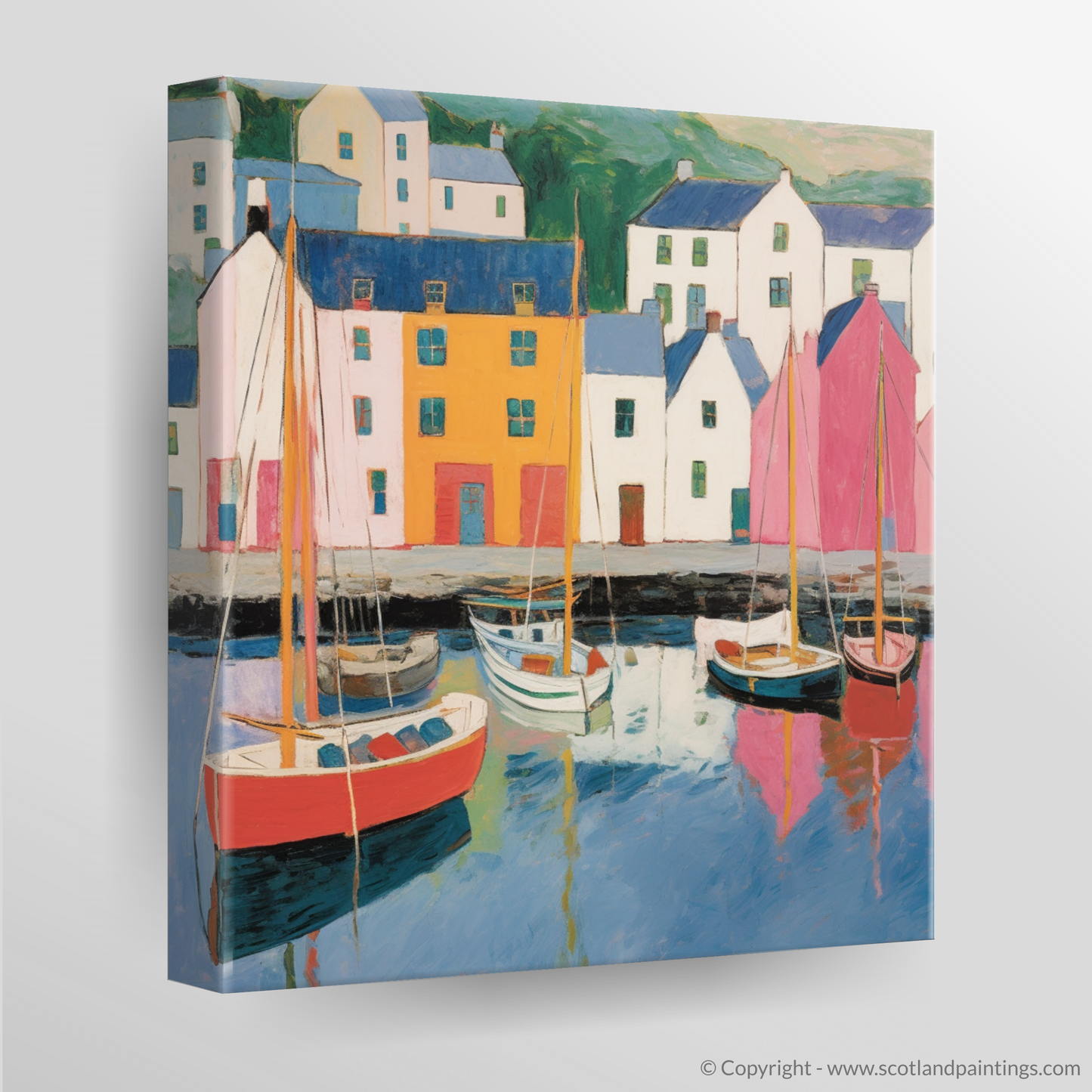 Serene Reflections of Portree Harbour