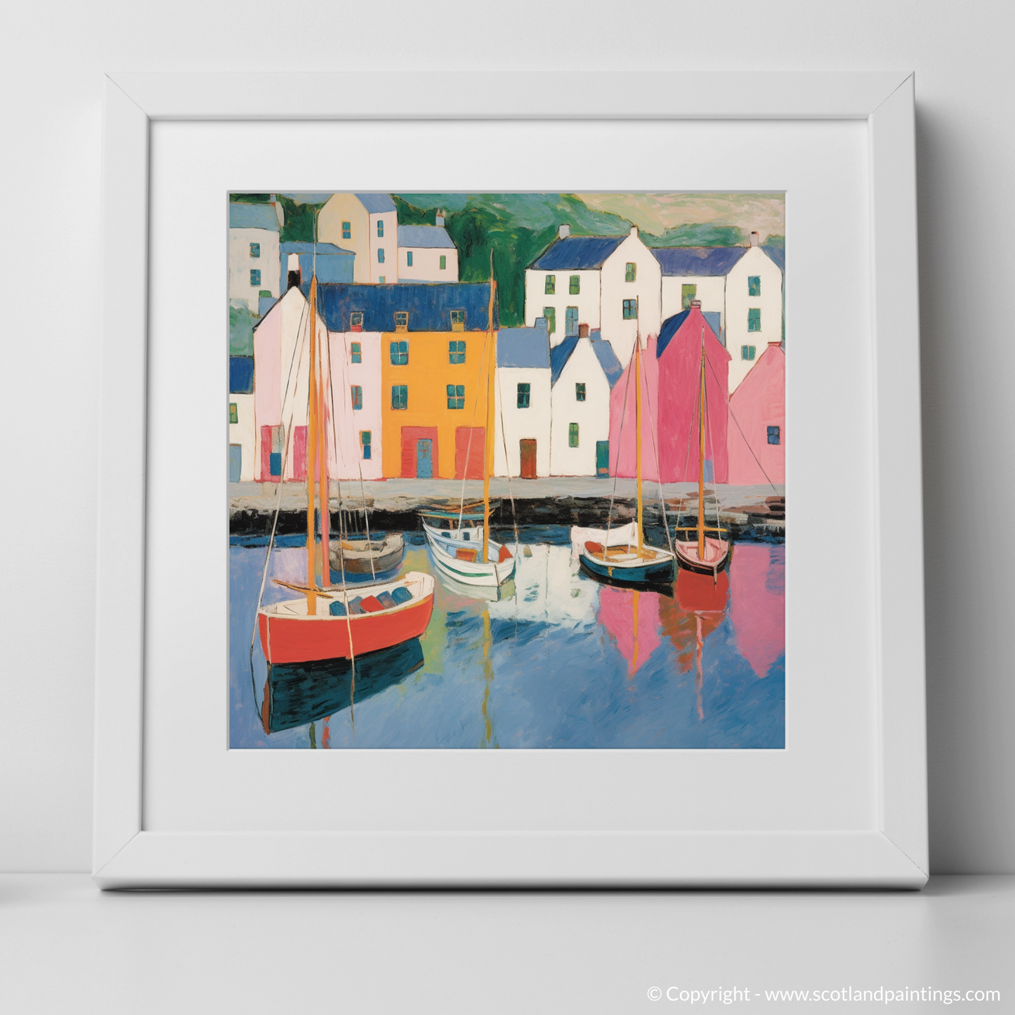 Serene Reflections of Portree Harbour