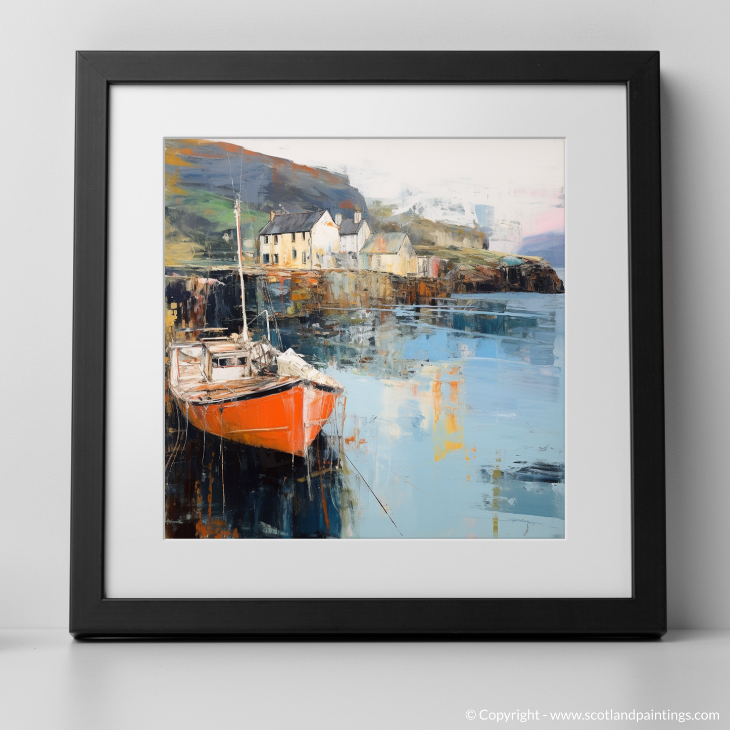 Portree Harbour Abstract: A Symphony of Scottish Serenity