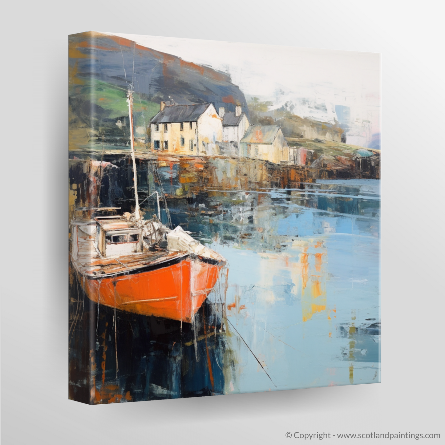 Portree Harbour Abstract: A Symphony of Scottish Serenity