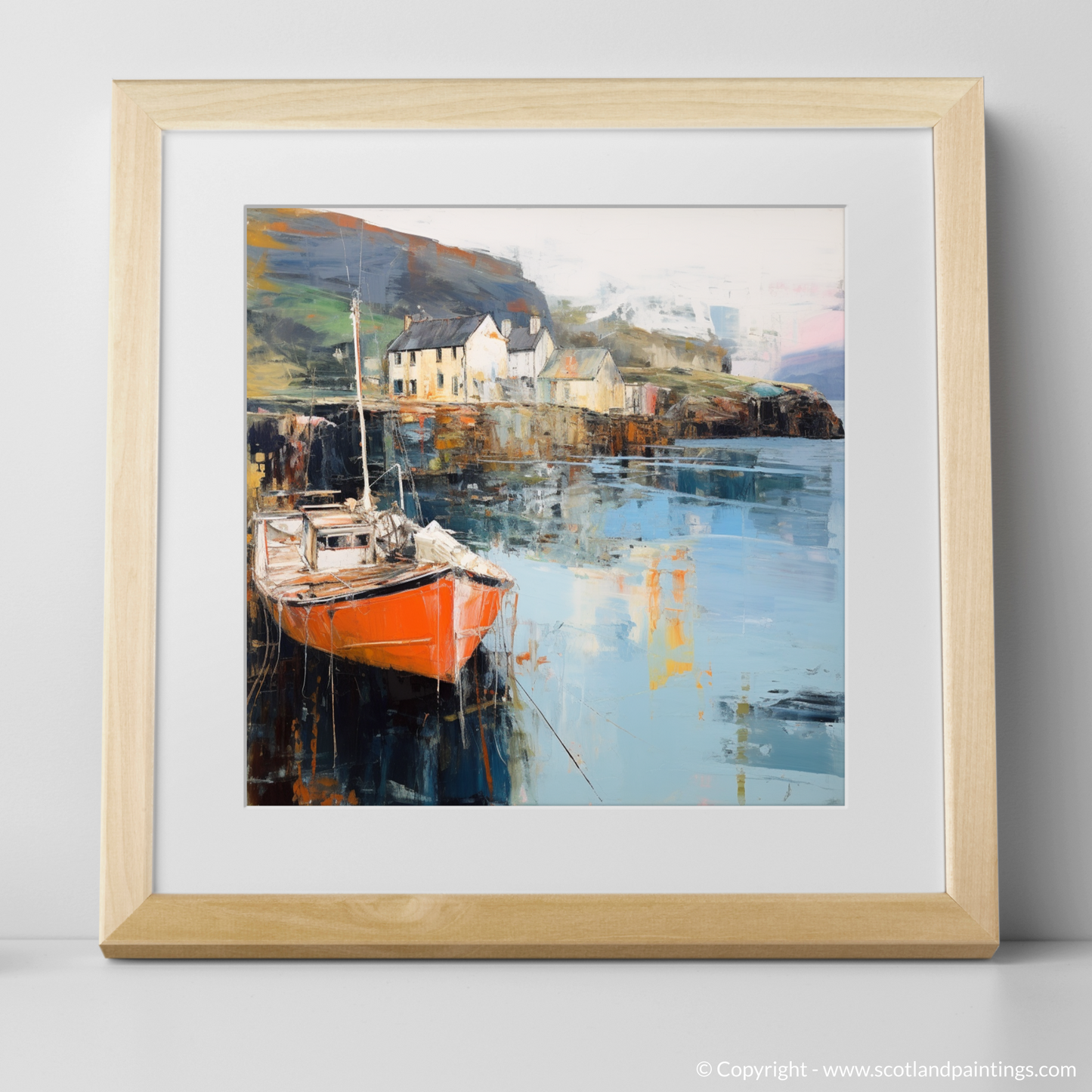 Portree Harbour Abstract: A Symphony of Scottish Serenity