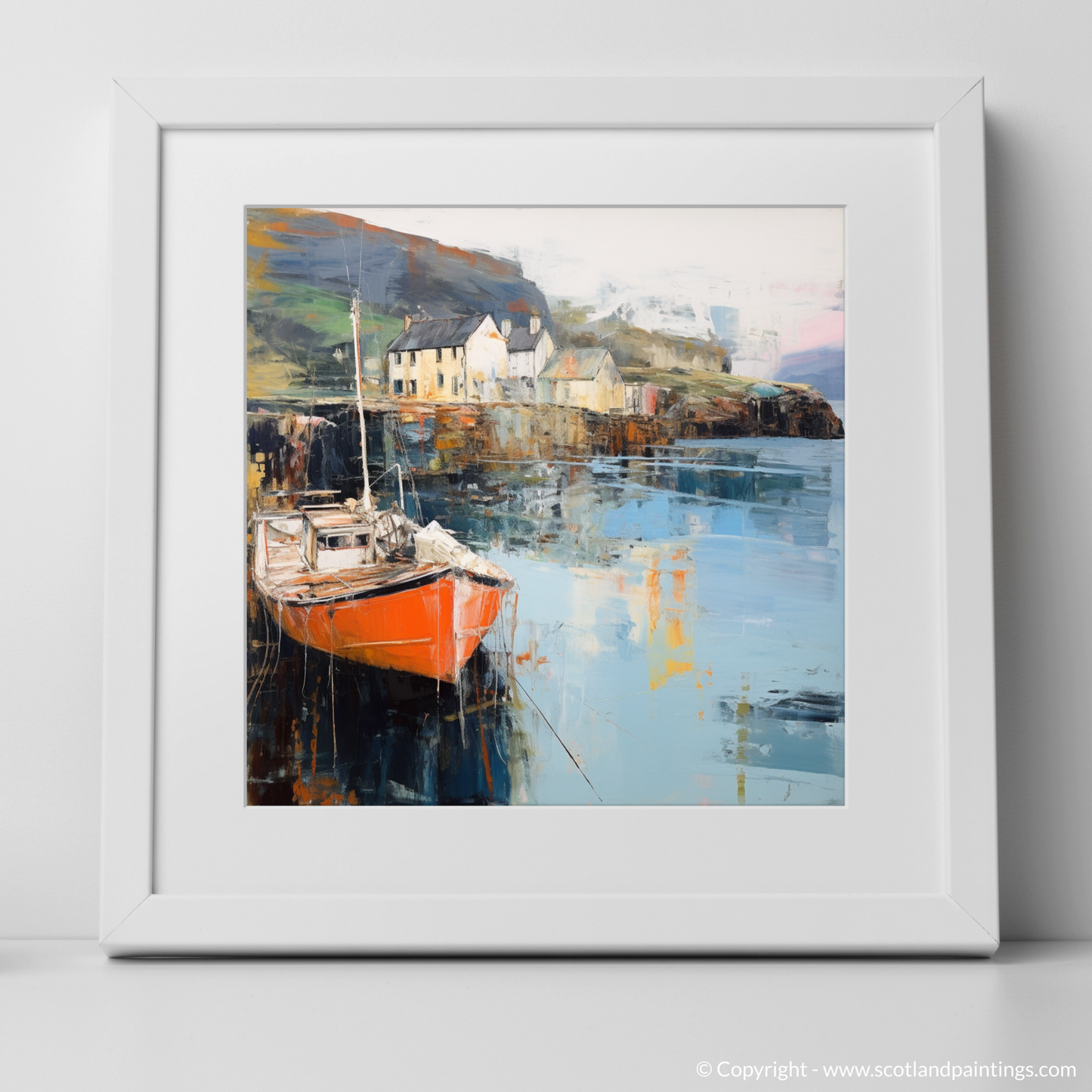 Portree Harbour Abstract: A Symphony of Scottish Serenity