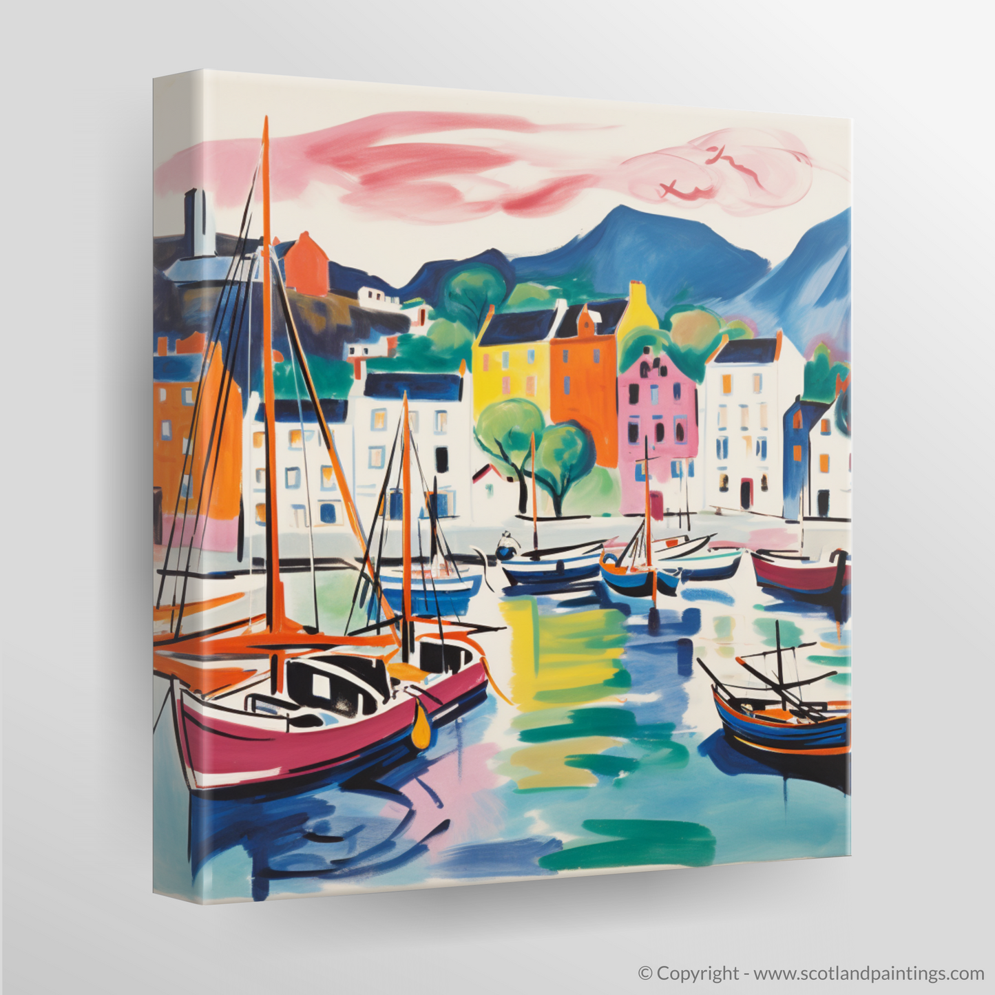 Vibrant Whimsy of Portree Harbour