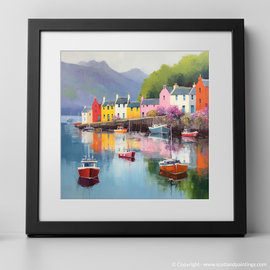 Portree Harbour: A Naive Art Ode to Scottish Serenity