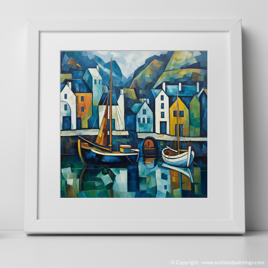 Cubist Portree: A Geometric Ode to the Scottish Harbour