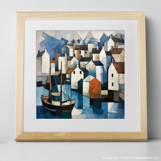 Cubist Portree Harbour: A Geometric Scottish Dreamscape