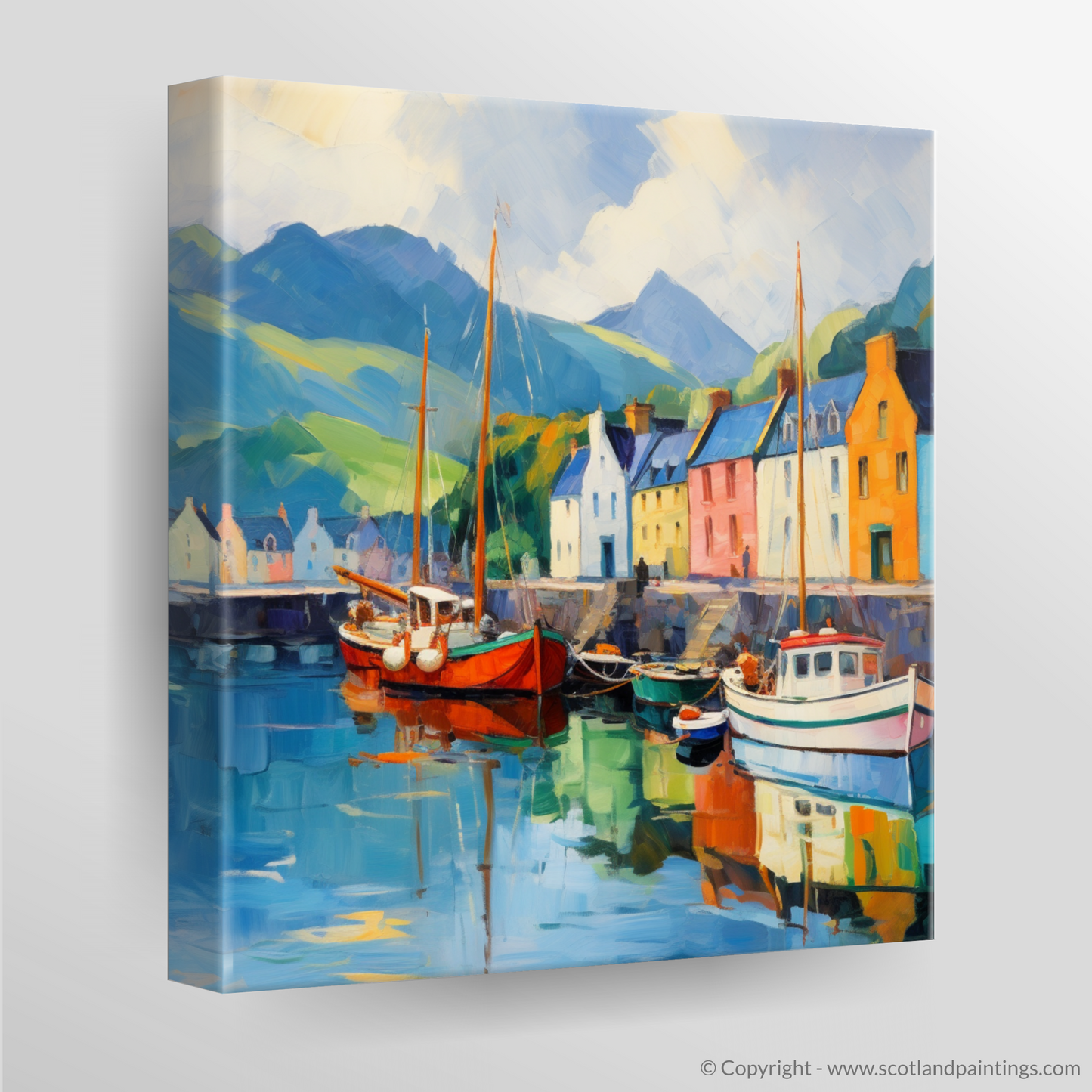 Fauvist Rhapsody of Portree Harbour