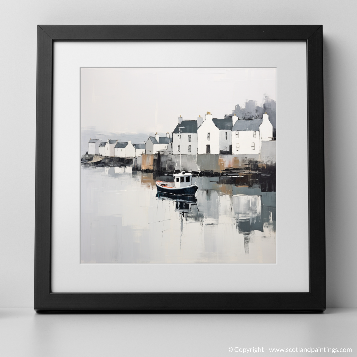 Portree Harbour's Serene Reflection