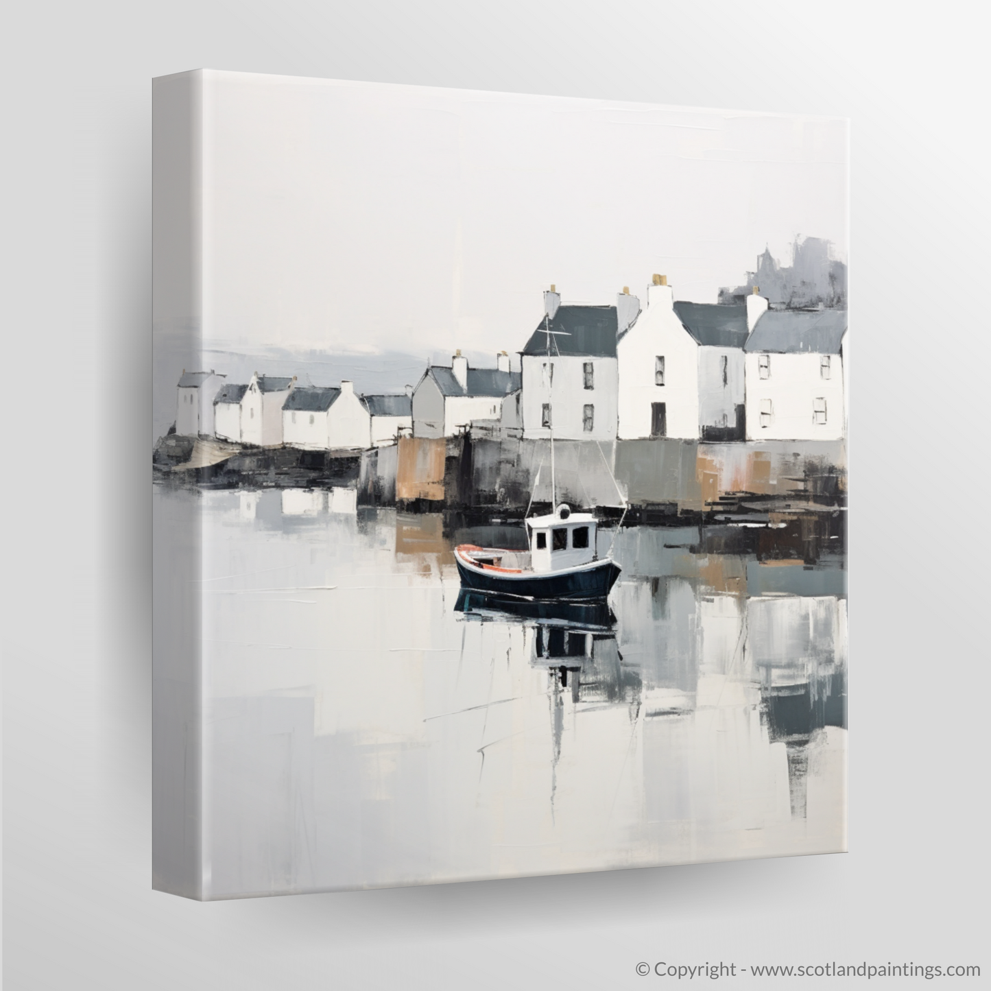 Portree Harbour's Serene Reflection