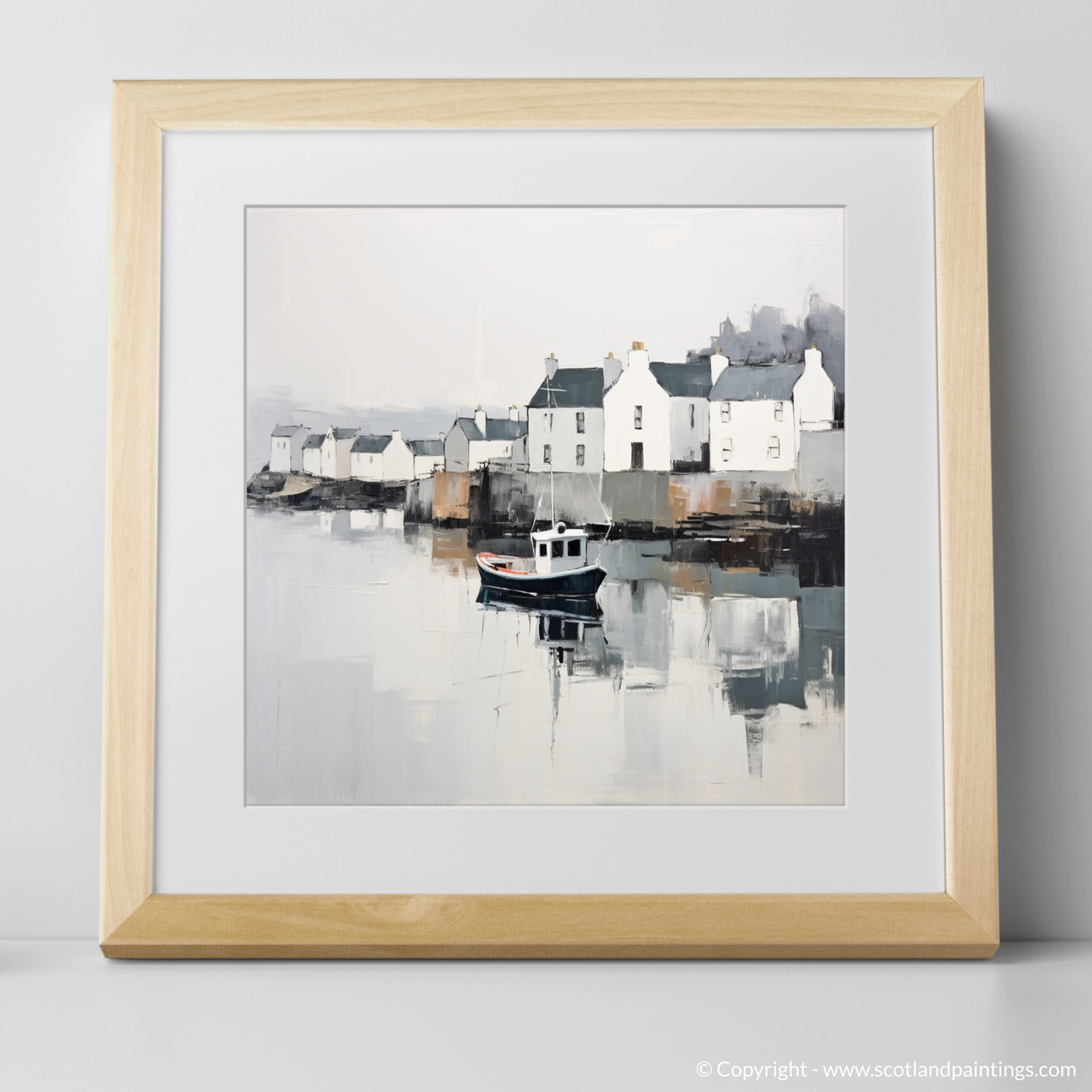 Portree Harbour's Serene Reflection