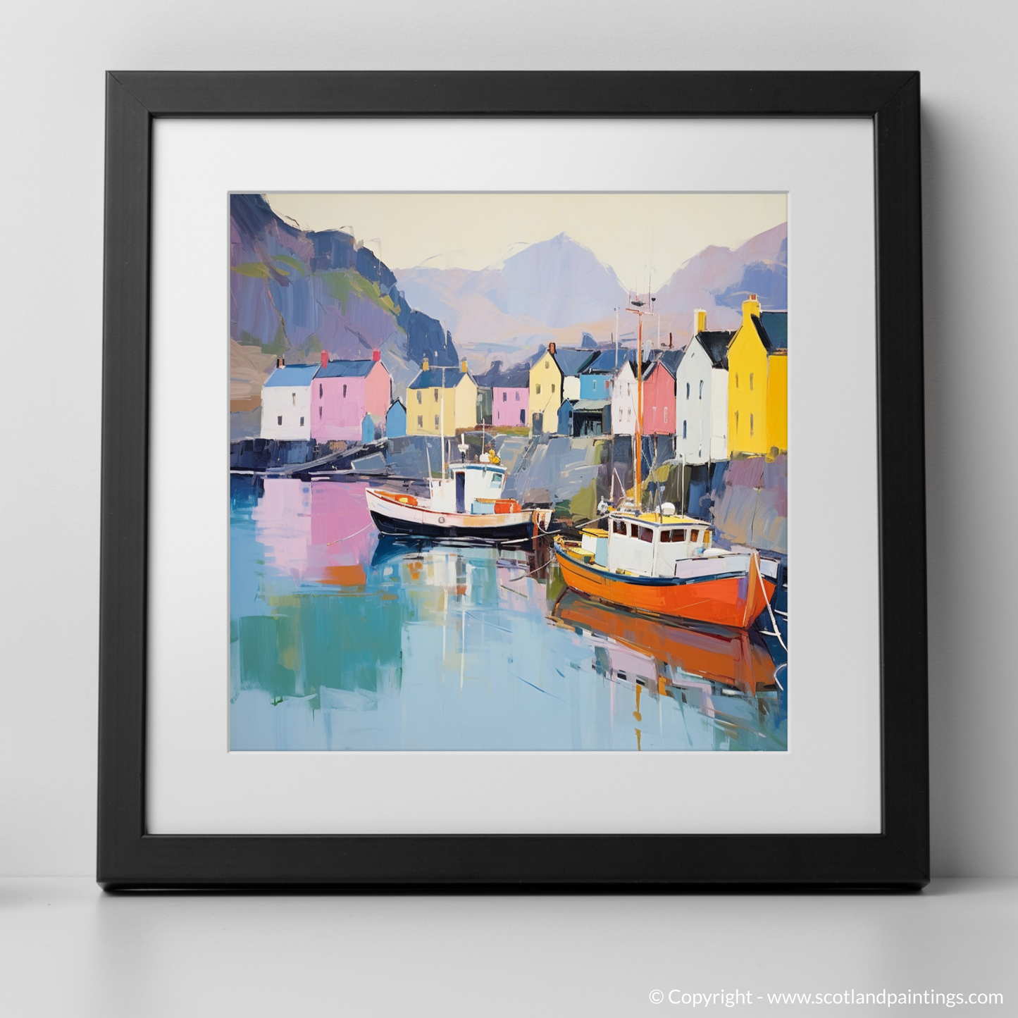 Serene Reflections of Portree Harbour