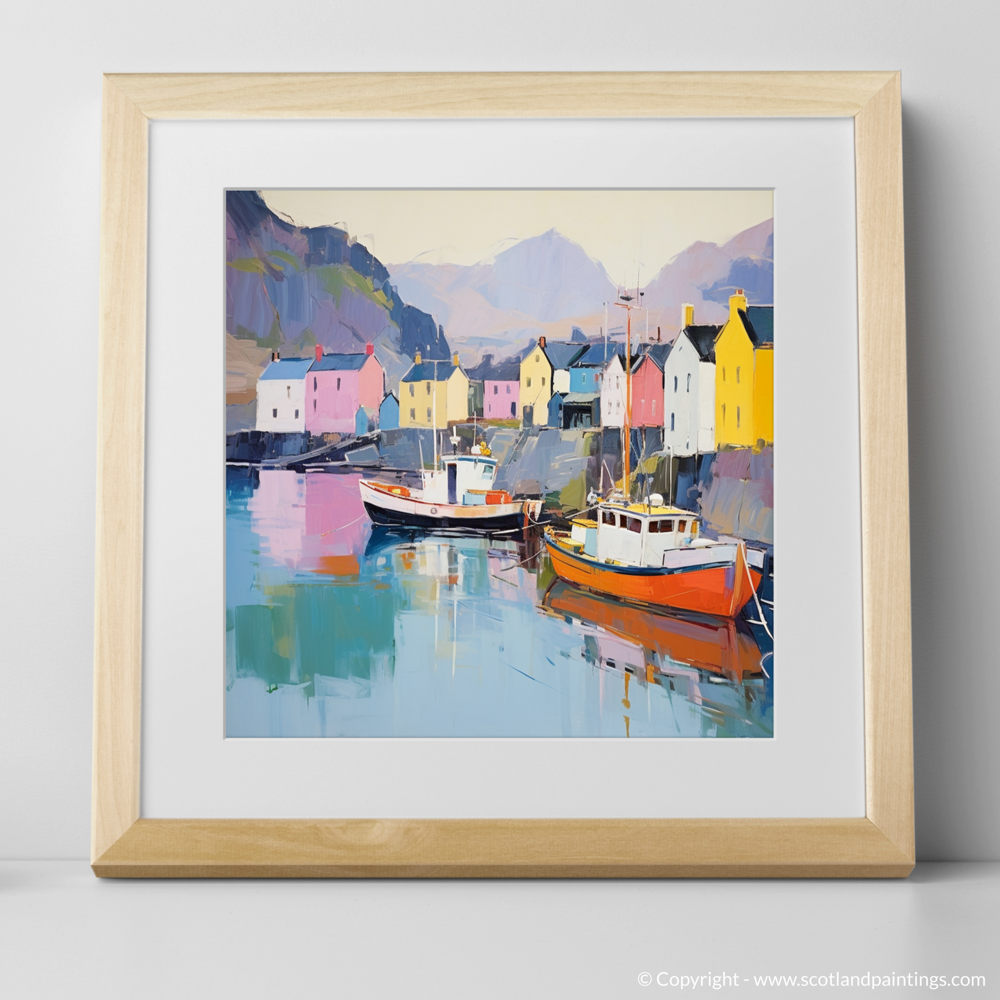 Serene Reflections of Portree Harbour