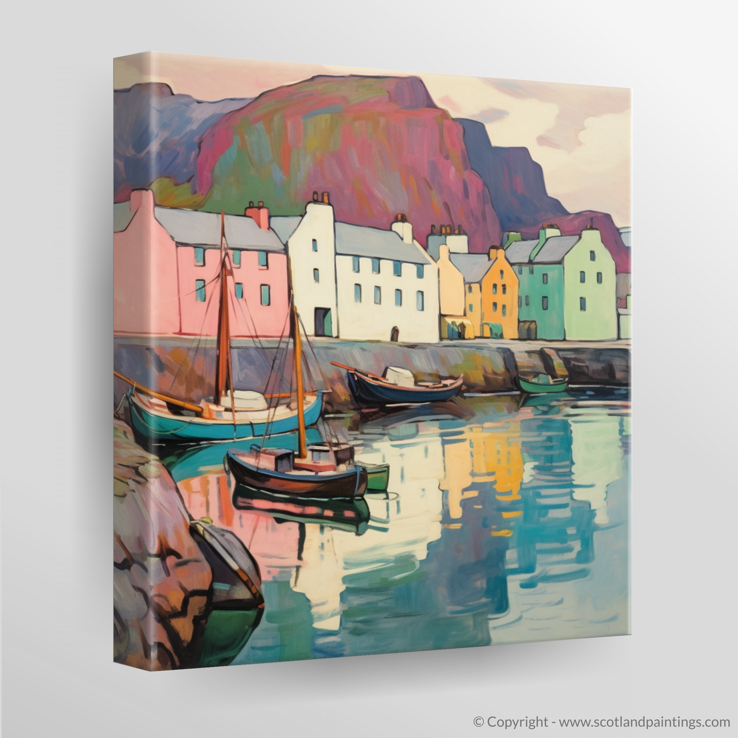 Art Nouveau Elegance of Portree Harbour