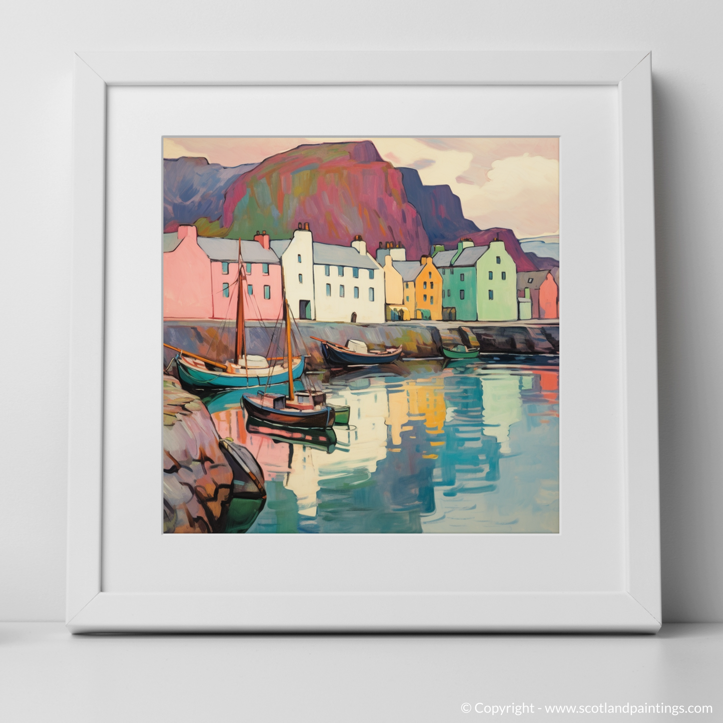 Art Nouveau Elegance of Portree Harbour