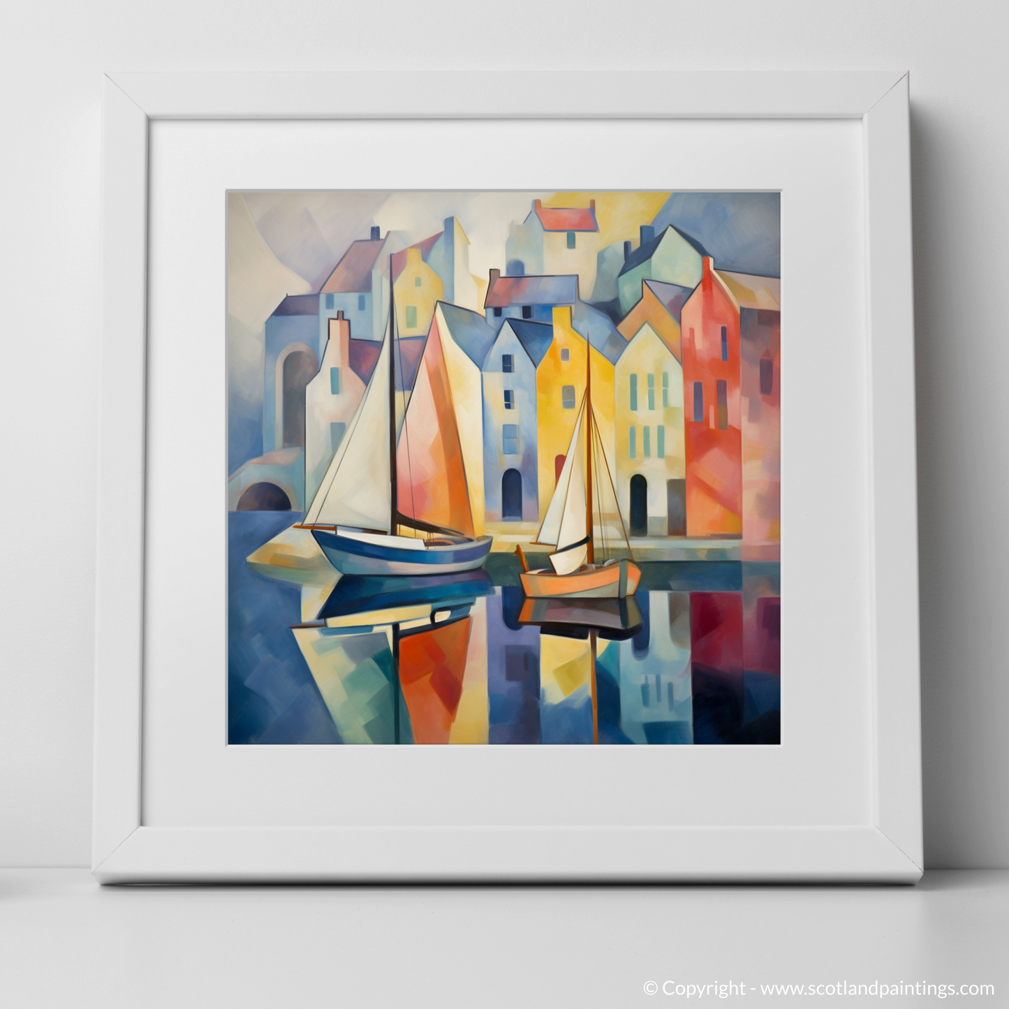 Cubist Portree: A Maritime Mosaic