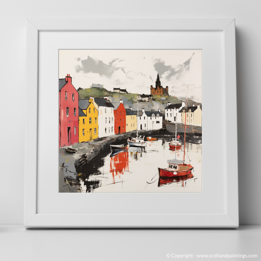 Vibrant Portree: A Pop Art Tribute to Scotland's Coastal Charm