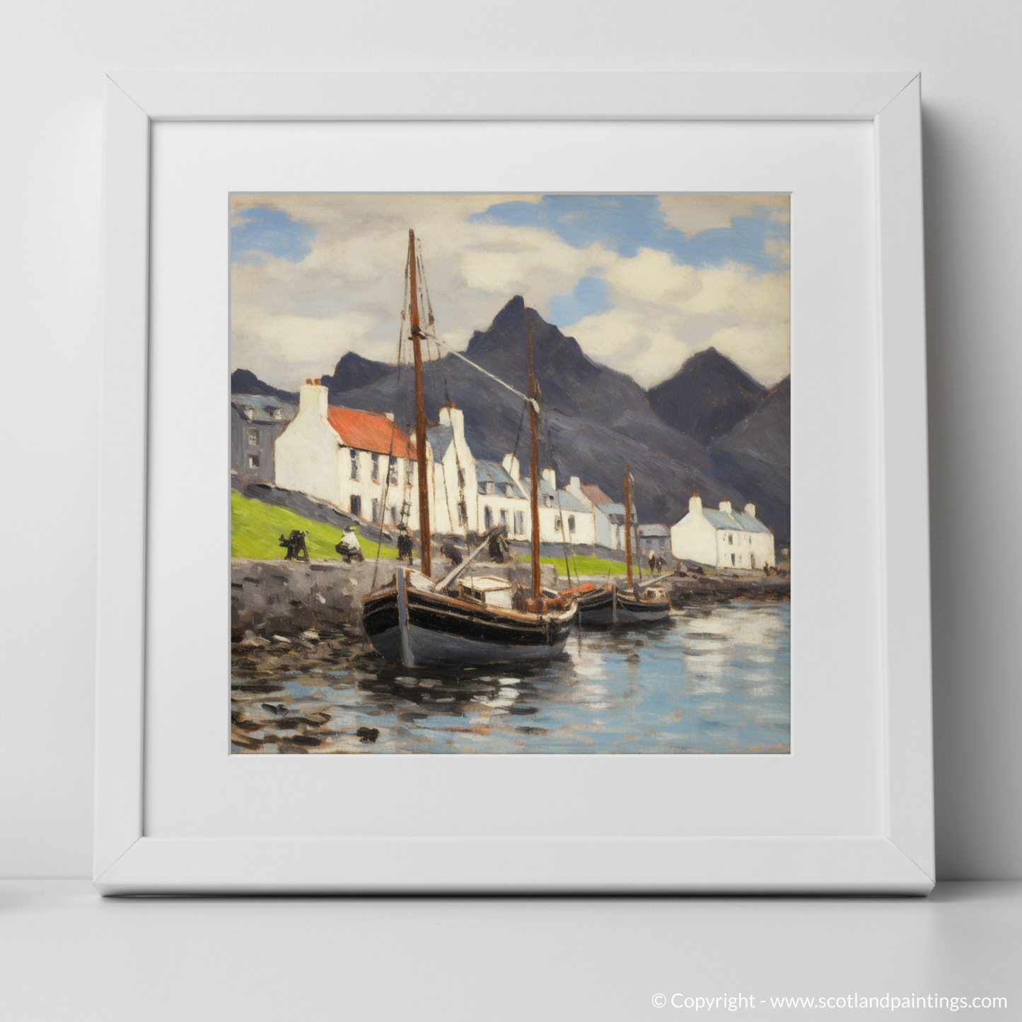 Harbour Serenity: An Impression of Portree Isle