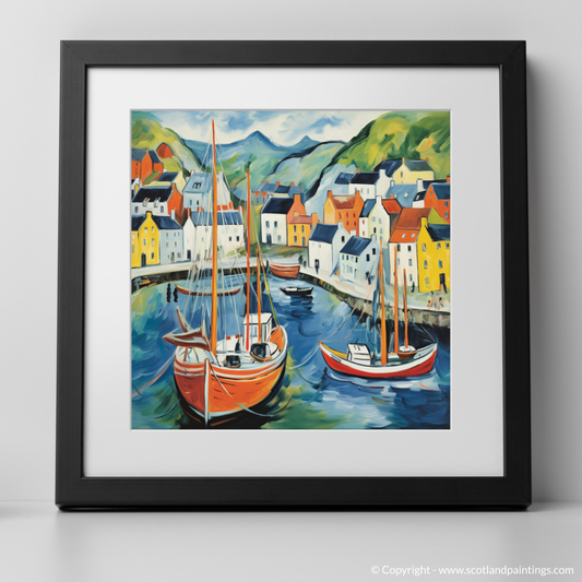 Vibrant Essence of Portree Harbour