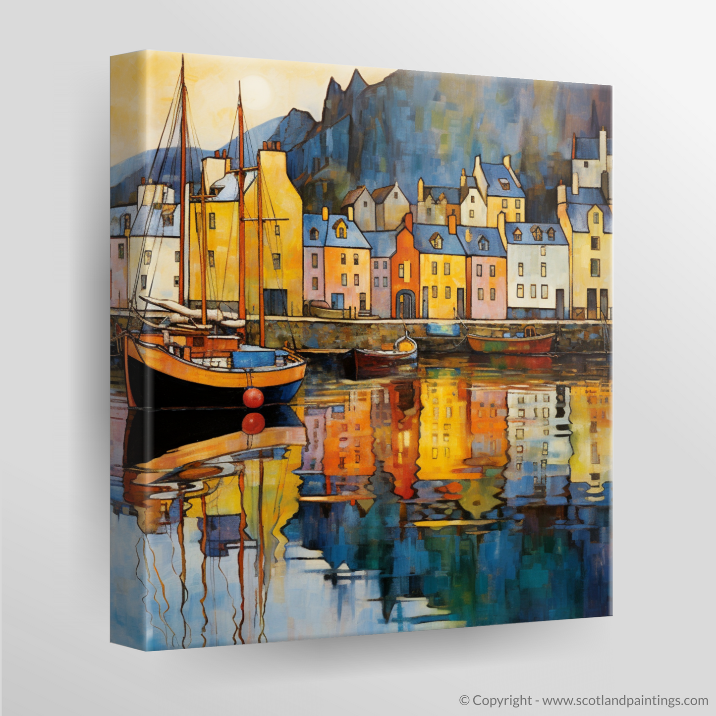 Art Nouveau Dreams of Portree Harbour