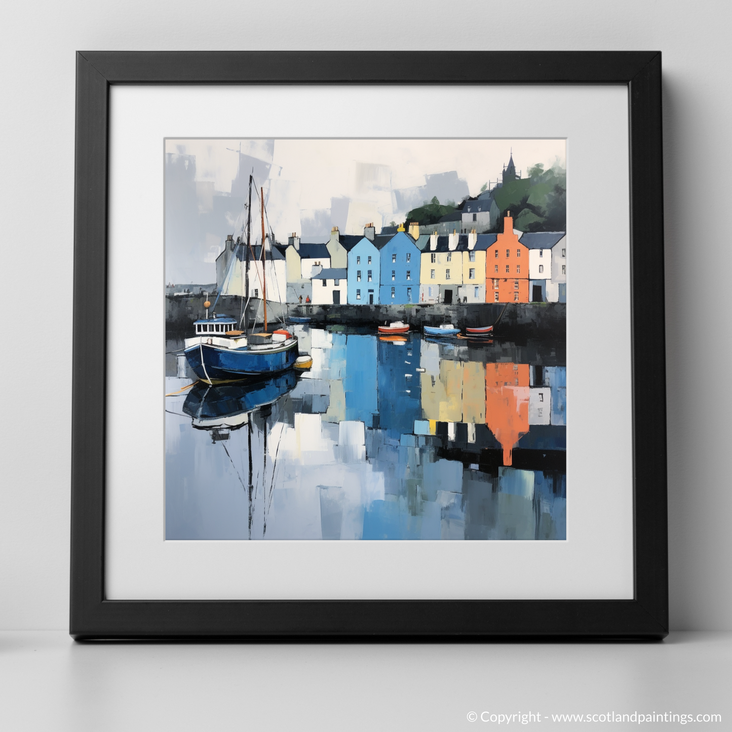 Portree Harbour Reflections: A Serene Scottish Tapestry