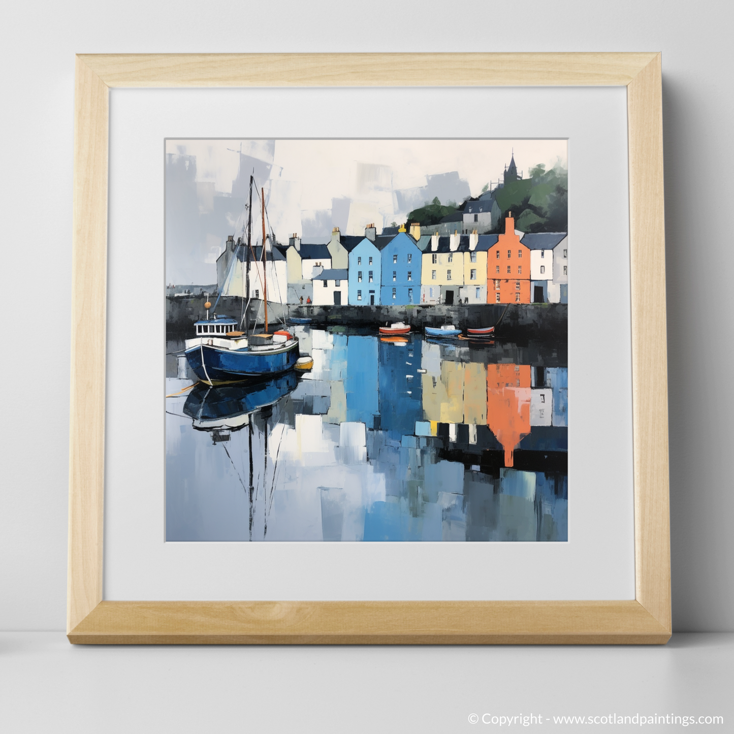 Portree Harbour Reflections: A Serene Scottish Tapestry