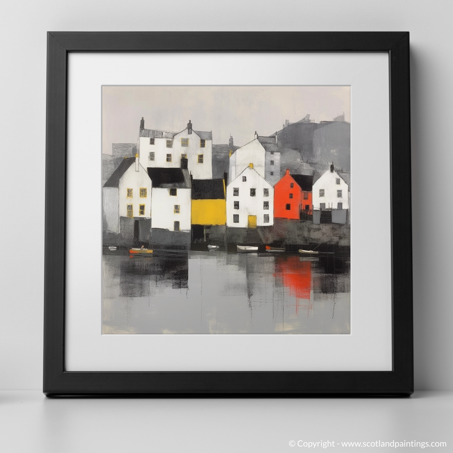 Serene Waters of Portree Harbour: A Minimalist Tribute