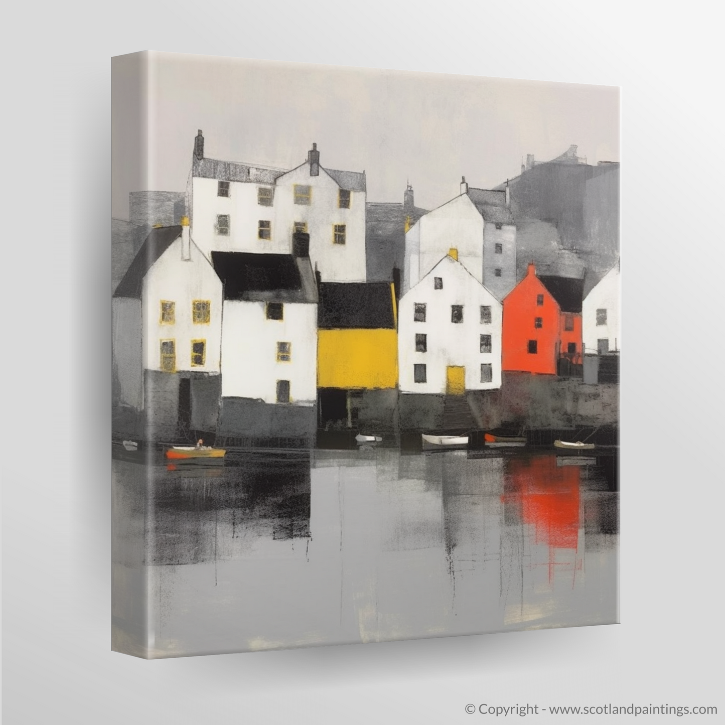 Serene Waters of Portree Harbour: A Minimalist Tribute