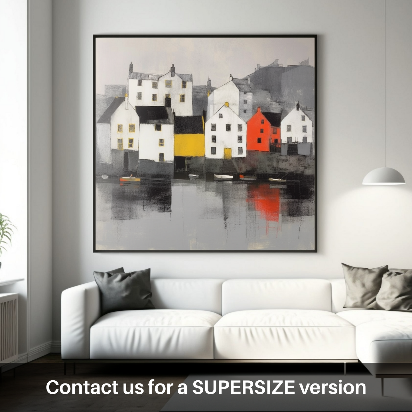 Serene Waters of Portree Harbour: A Minimalist Tribute