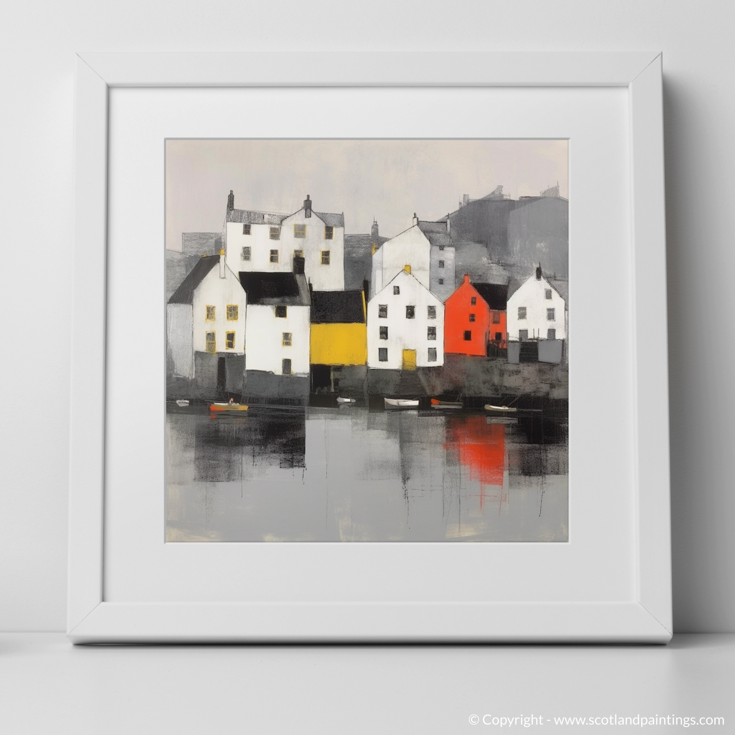 Serene Waters of Portree Harbour: A Minimalist Tribute