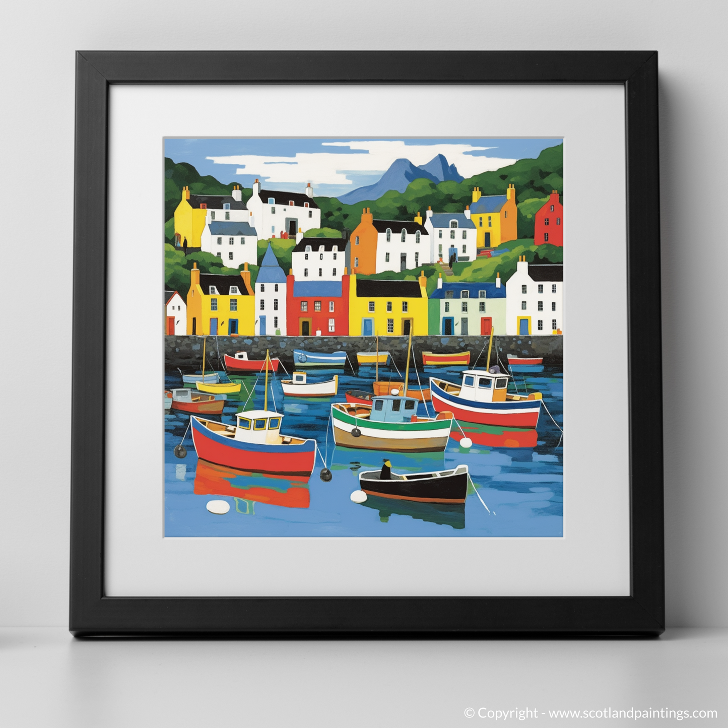 Vibrant Portree: A Pop Art Tribute to Isle of Skye's Picturesque Harbour