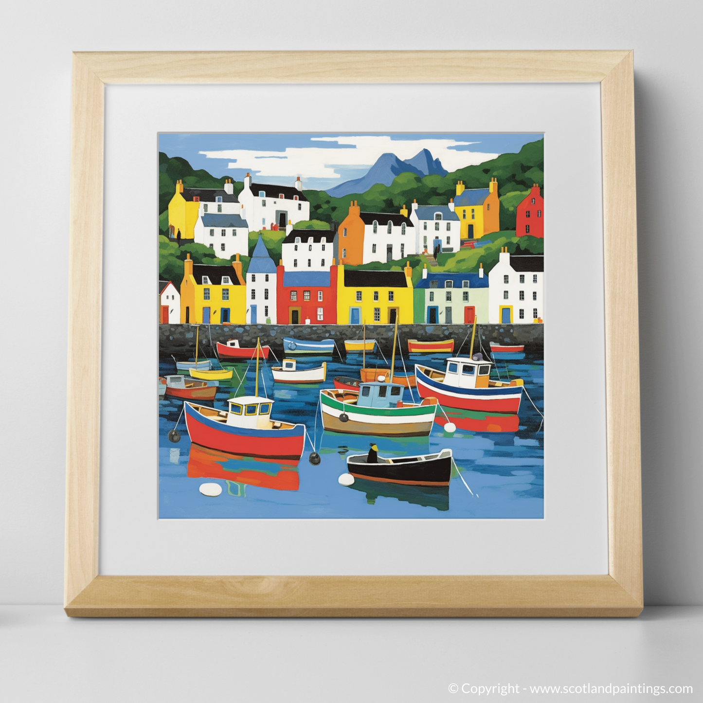 Vibrant Portree: A Pop Art Tribute to Isle of Skye's Picturesque Harbour