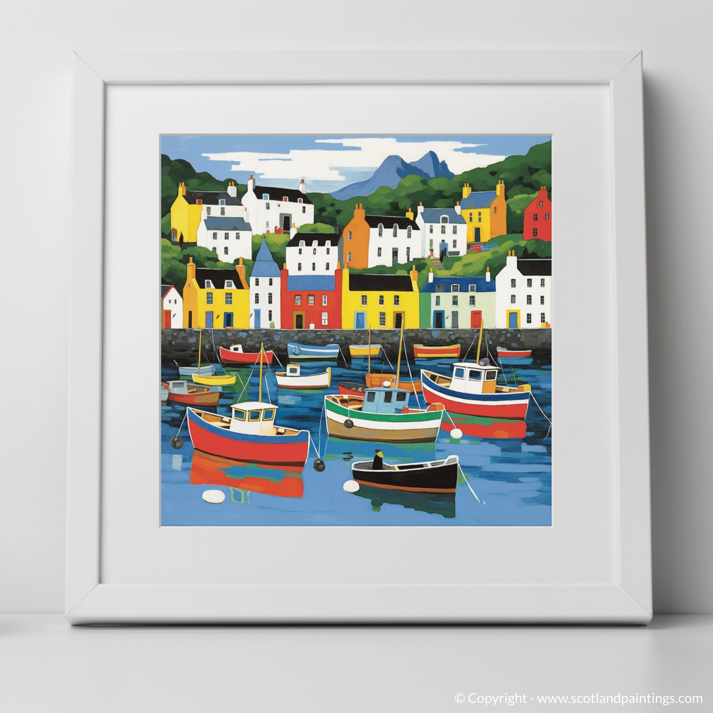 Vibrant Portree: A Pop Art Tribute to Isle of Skye's Picturesque Harbour