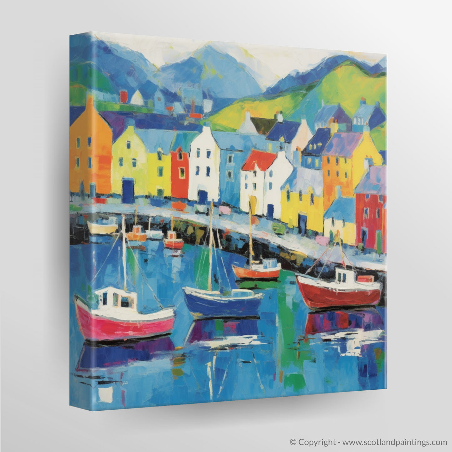 Portree Harbour Colour Symphony