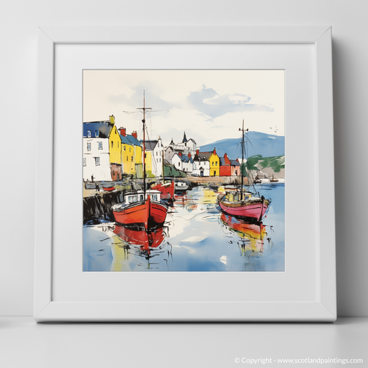 Vibrant Reflections of Portree Harbour