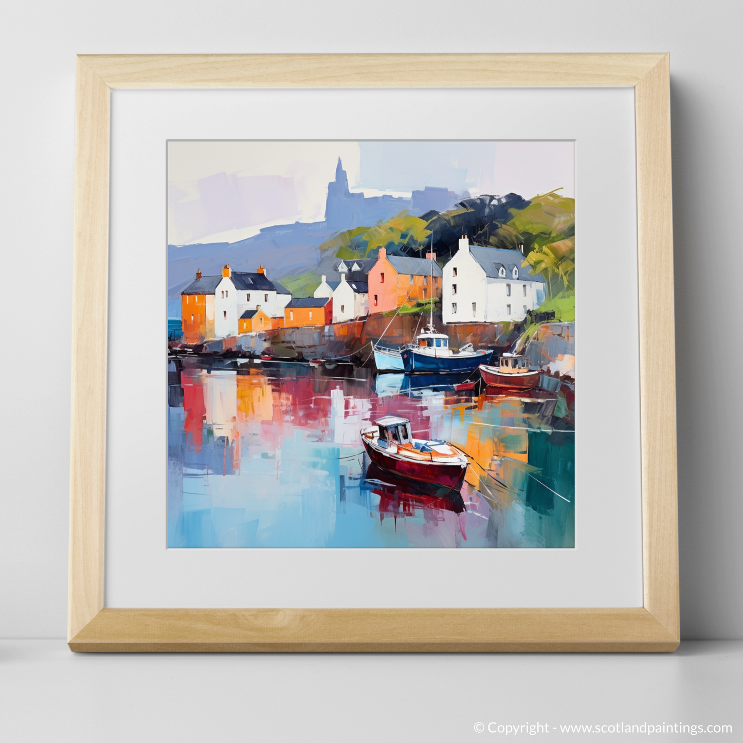 Serene Reflections of Portree Harbour