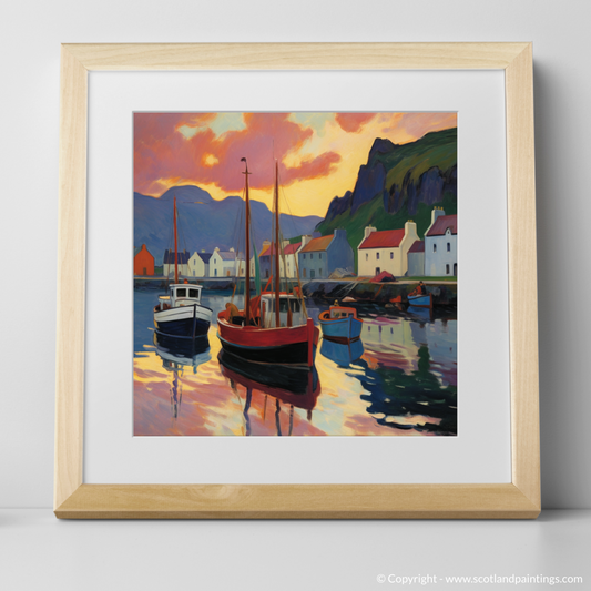 Fauvist Sunset at Portree Harbour