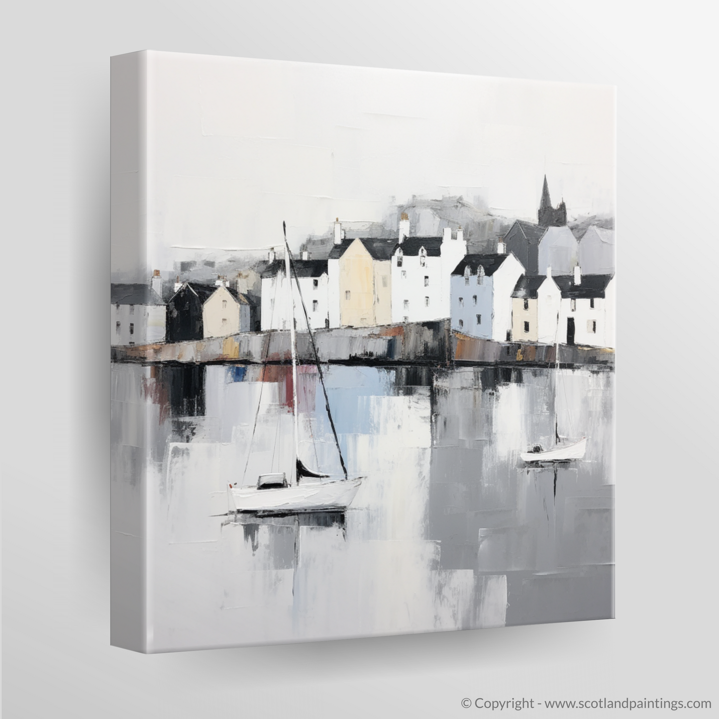 Portree Harbour Serenity: A Minimalist Ode to Scottish Charm